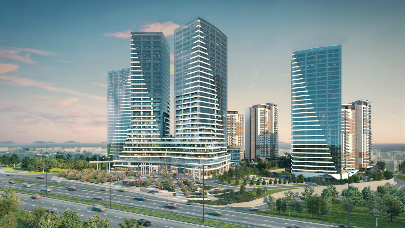 MAGNIFICENT PROJECT WITH ISLAND AND SEA VIEW IN KARTAL/ISTANBUL