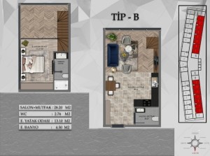 THE PROJECT AT THE CENTER OF YENIBOSNA STREET IN BAHCELIEVLER/ISTANBUL